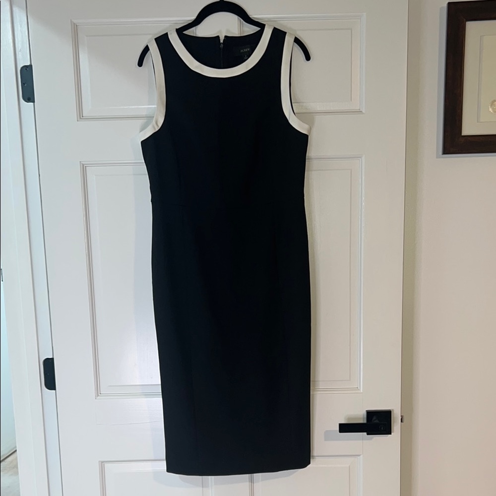 J. Crew Classy Black & White Pencil Dress